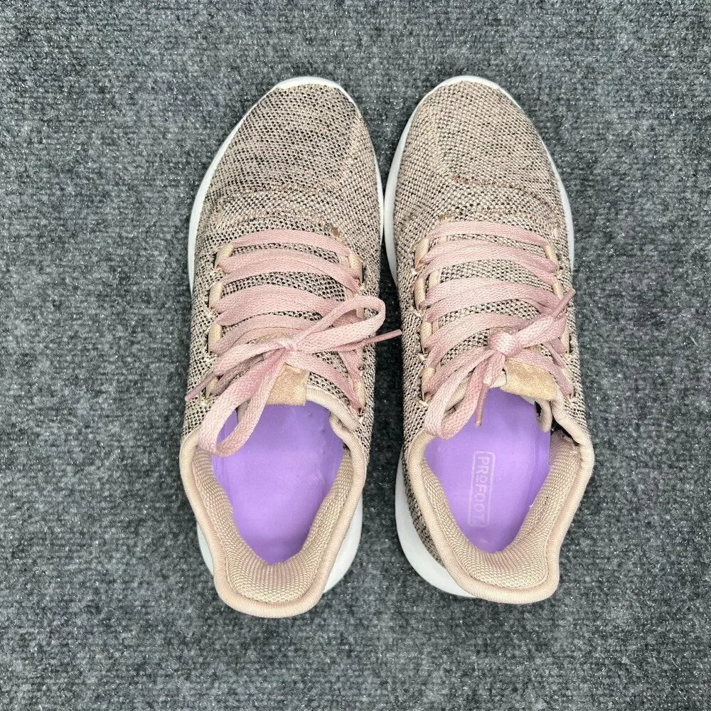 Adidas Originals Tubular Shadow Shoes Women's Size 8.5 Pink Knit Lace Up Running